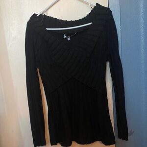 Fever Black Off-the-Shoulder Sweater